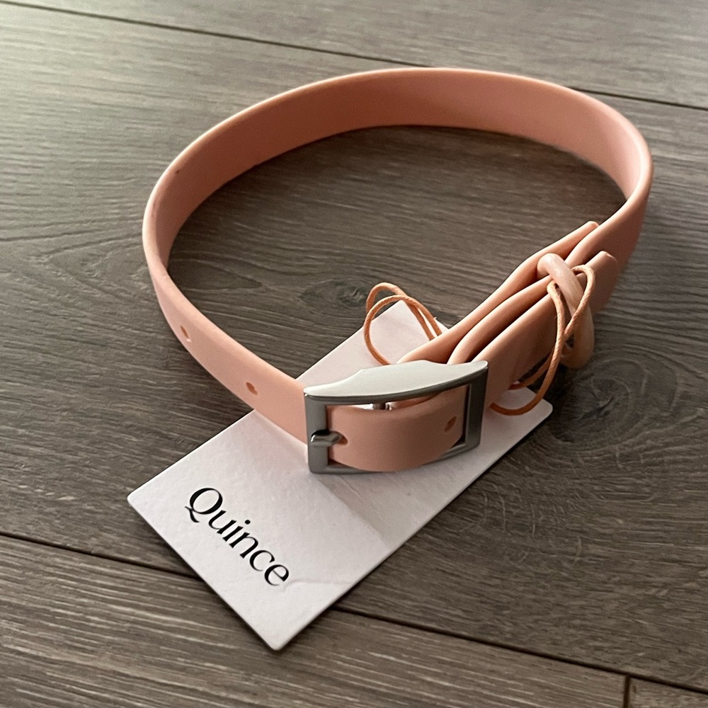 NWT Quince Light Pink Dog Collar For A Small Dog